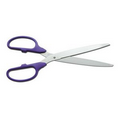 Ceremonial Ribbon Cutting Scissors with Purple Handles/Silver Blades (25")